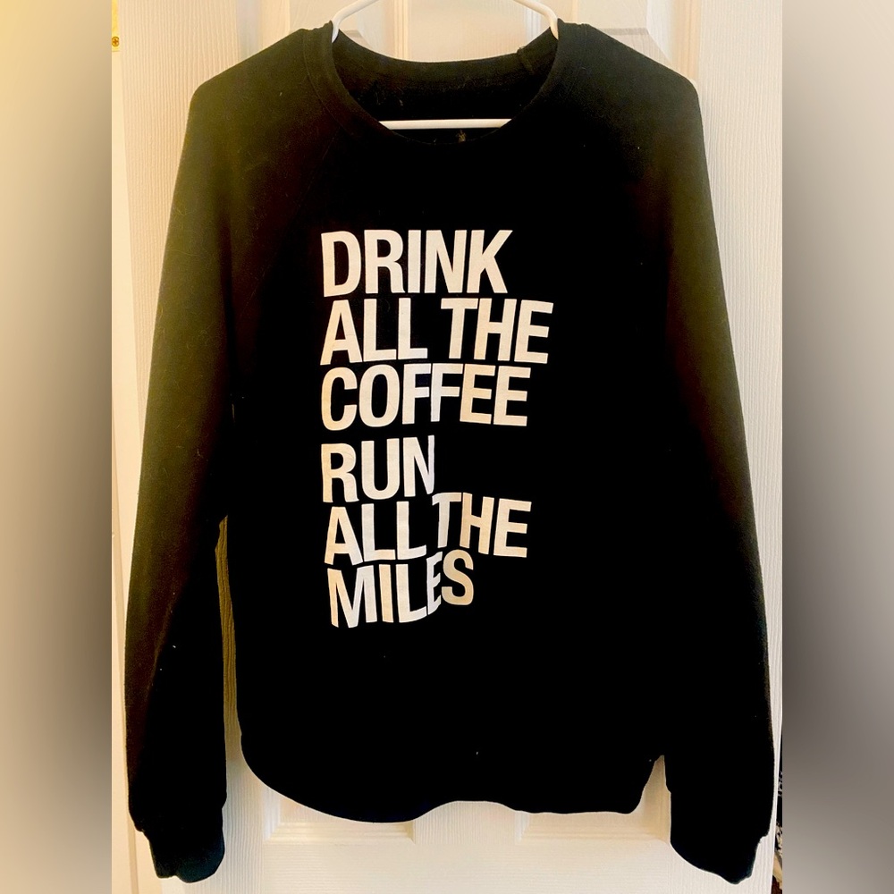 black coffee/run sweater